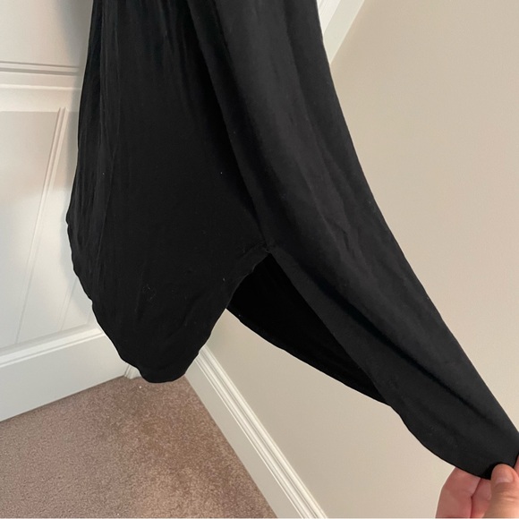 Jackson Rowe Black V-neck T-shirt Midi Dress Size Small - Picture 6 of 8